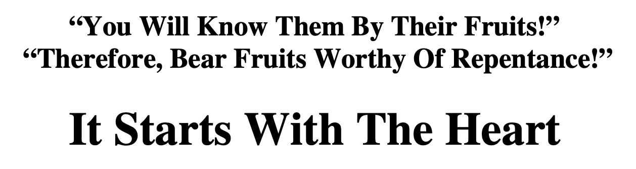 It Starts With The Heart